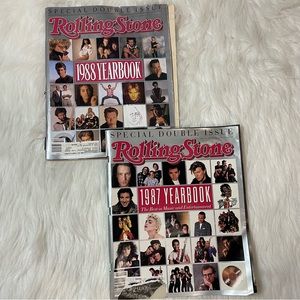 Vintage Rolling Stone 1987 And 1988 Yearbook